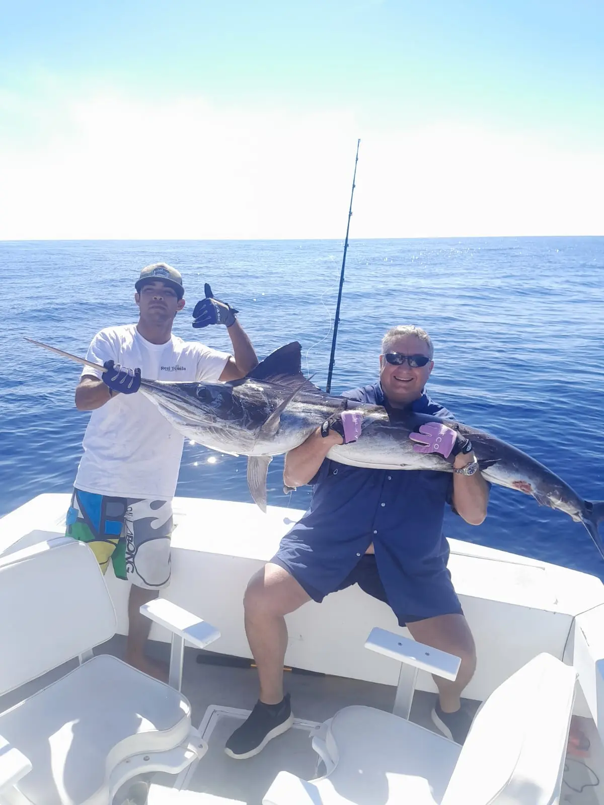 Luxury fishing yacht in Cabo marina